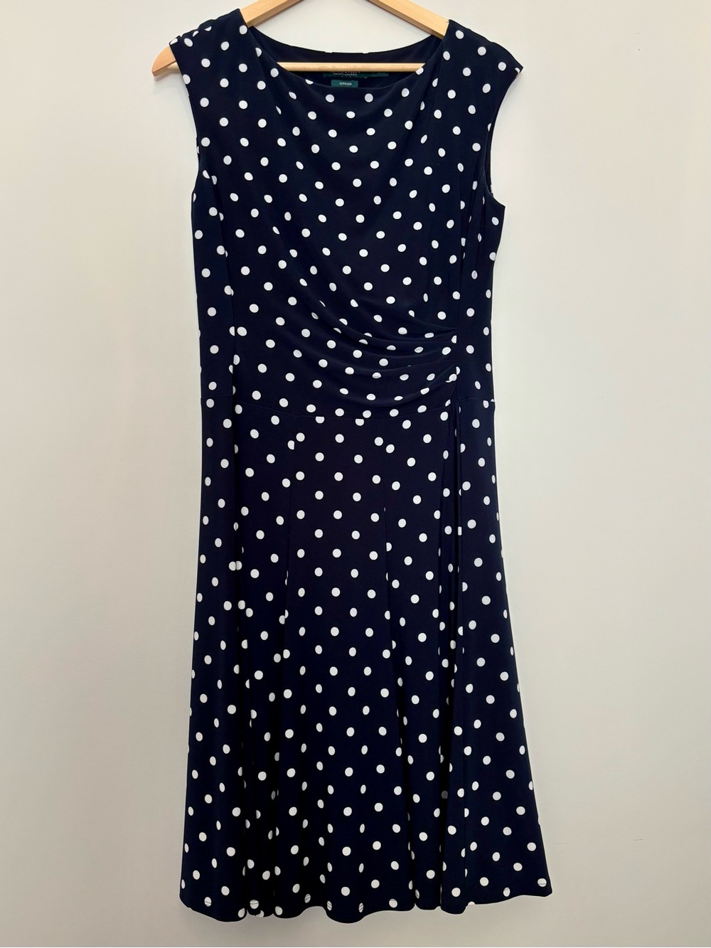 Ralph Lauren Navy Dress with White Polka Dots